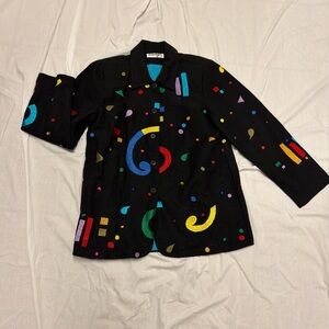 Anage Brown Jacket with Blue Lining